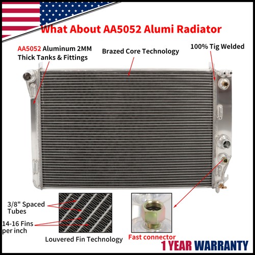 Row aluminum radiator - aluminum, for