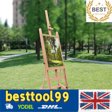 H-Frame Easel Movable Wood Art