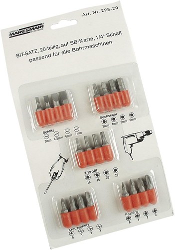 Mannesmann screwdriver bit set - screwdriver,