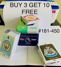TOPPS Premier League 2026 - BASE  SET #181-450  BUY 3 GET 10 FREE - FREE POST