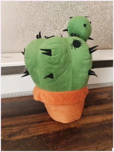 Kawaii cactus plushie with - plushie,