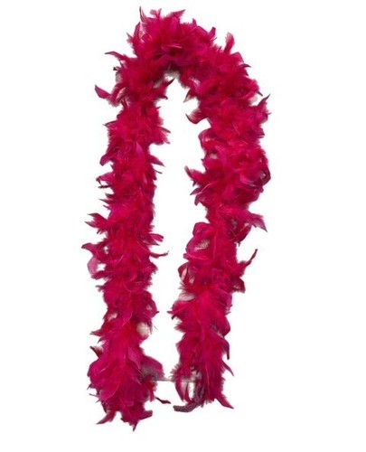 Pack red feather boas - 6,
