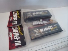 2x Li Po Hard Case Battery Packs for Model Car,Boat or Aeroplane 7.4 v 3000  35c