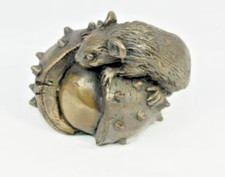 Oriele Bronze Resin  Mouse On Conker