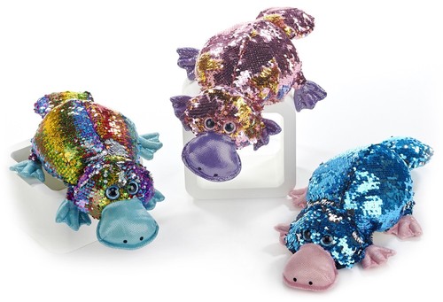 Sequin platypus plush - platypus,