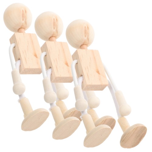 Pcs solid wood toy old - 3,