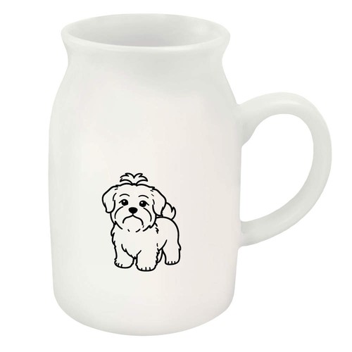 Havanese dog ceramic milk - dog',