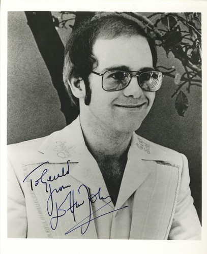 Elton john signed - elton, promotional