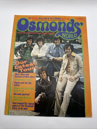Osmonds world magazine issue - world,
