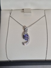 9ct White Gold Tanzanite and