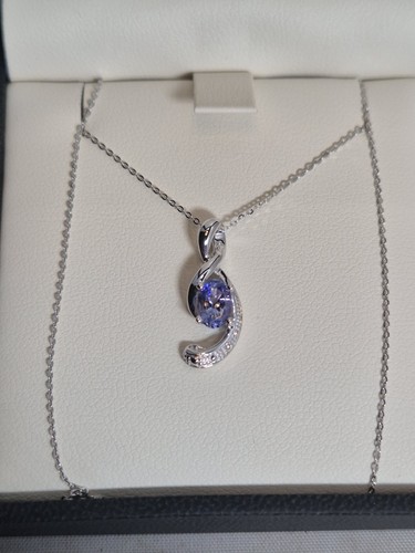 9ct white gold tanzanite - 9ct,