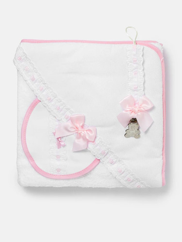 Baby piece bath set - 3-piece, hooded
