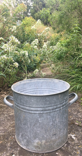 Tall galvanised zinc metal - tall,