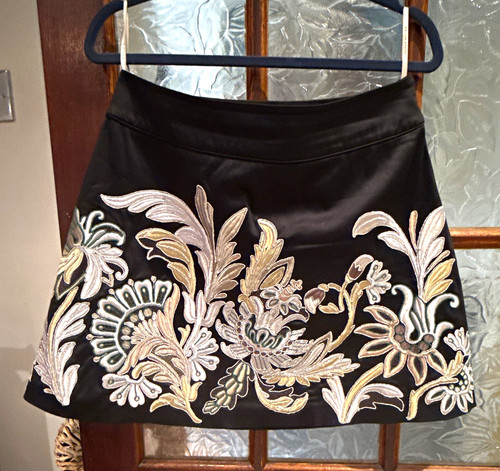 Karen millen black satin - black,