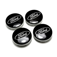 4 Pcs Ford Wheel Centre Cap Mondeo Fiesta Fusion Focus 54mm Black Silver