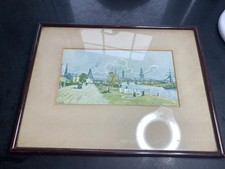 Vintage Print Of Old Glasgow The Broomielaw 1816 By David Small River Clyde 823