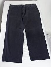 Fred Perry Trousers Chino Smart Casual Pockets 100% Cotton Size 36 Navy Blue