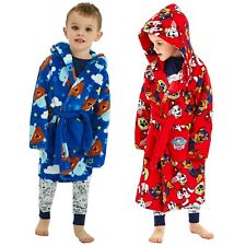 Boys Paw Patrol Hey Duggee Dressing Gown Bathrobe Character 18 Mths-6 Yrs