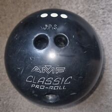 Vintage AMF Classic Pro-Roll Black Three Dot Bowling Ball 7kg