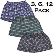 Mens Woven Boxer Shorts Check