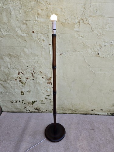 Wooden oak standard lamp - oak,