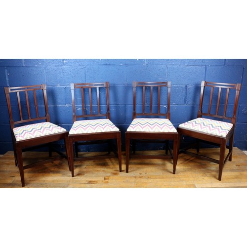 Set four edwardian inlaid - edwardian,