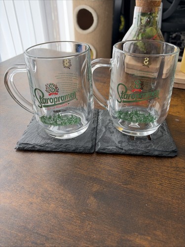 Staropramen half pint glass - half,