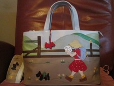 Radley Signature Picture Tote Bag Rambling 2013 with Matinee Purse - used once