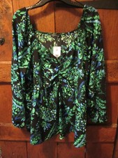 Women's Black/Blue & Green