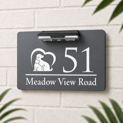 Personalised led solar house - personalised,