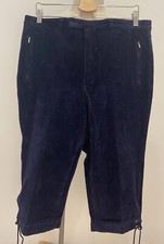 1960s 1970s Navy Blue Corduroy