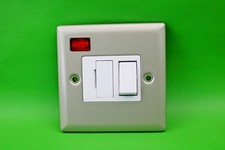 Volex 13A Satin Chrome FCU