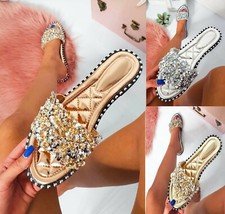 WOMENS LADIES FLAT STUDS