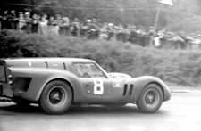 Carlo Maria Abate Driving The Ferrari 250Gt Breadvan 3 4 Old Motor Racing Photo