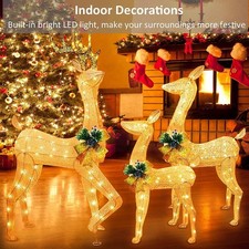 3-Piece 3D Lighted Christmas