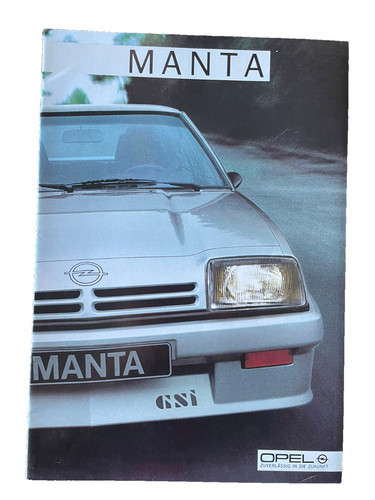 Brochure opel - brochure, manta