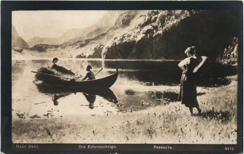 Artist postcard hans - postcard, dahl