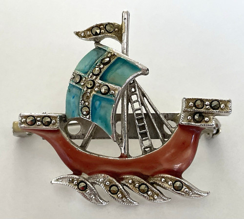Vintage nautical enamel - vintage,