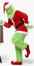 Grinch Costume 2xl-3xl 9 Pcs