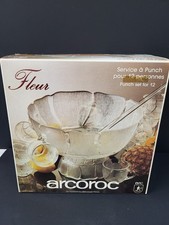 Arcoroc Fleur Glass Punch Bowl