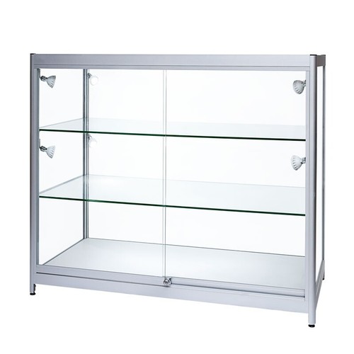 Aluminium glass display - aluminium,