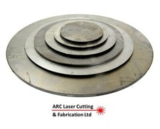 Mild steel laser cut round