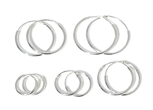 925 sterling silver hoop - 925,