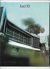 1970 Ford (U.S.) LTD Brougham, LTD, XL, Galaxie 500 & Custom/500 car brochure