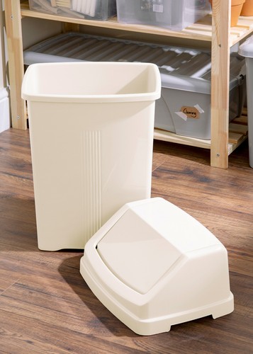 Plastic swing top bin - bin, waste