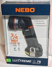 Nebo Luxtreme SL75 Spotlight, Rechargeable, Torch, 3/4 Mile Beam, Boxed