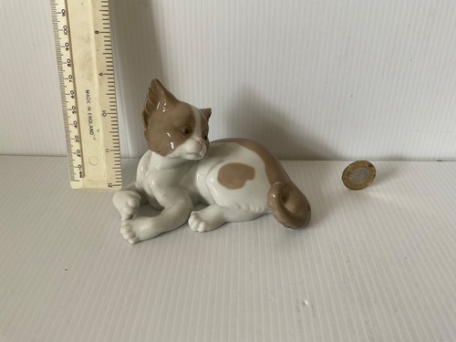 Lladro spain rare vintage cat - lladro,
