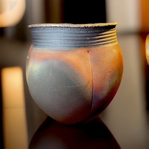 Raku studio pottery - raku, vase