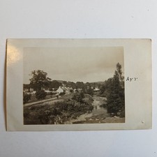 AYR – The Town and River – Amateur Real Photo Postcard