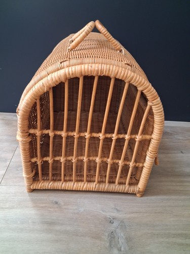 Wicker pet carrier - pet, cat